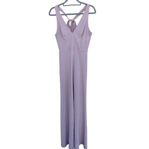 BHLDN Maxi‎ Dress, Rose, Sheer Back Panels, Tie Back, Long, Sz 4